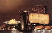 SCHOOTEN, Floris Gerritsz. van Still-life with Glass, Cheese, Butter and Cake A oil painting picture wholesale